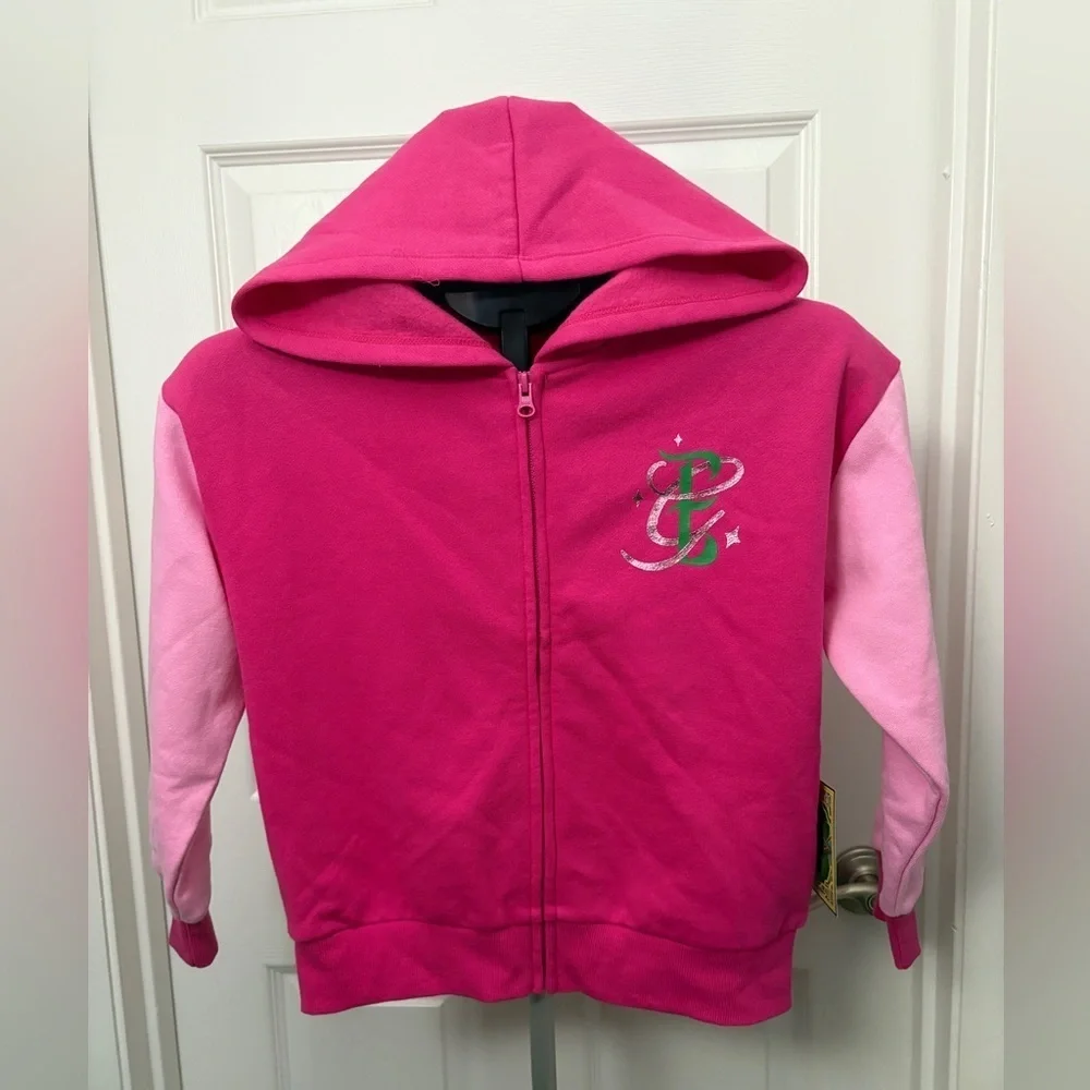Vibrant Pink and Light Pink Kids' Hoodie